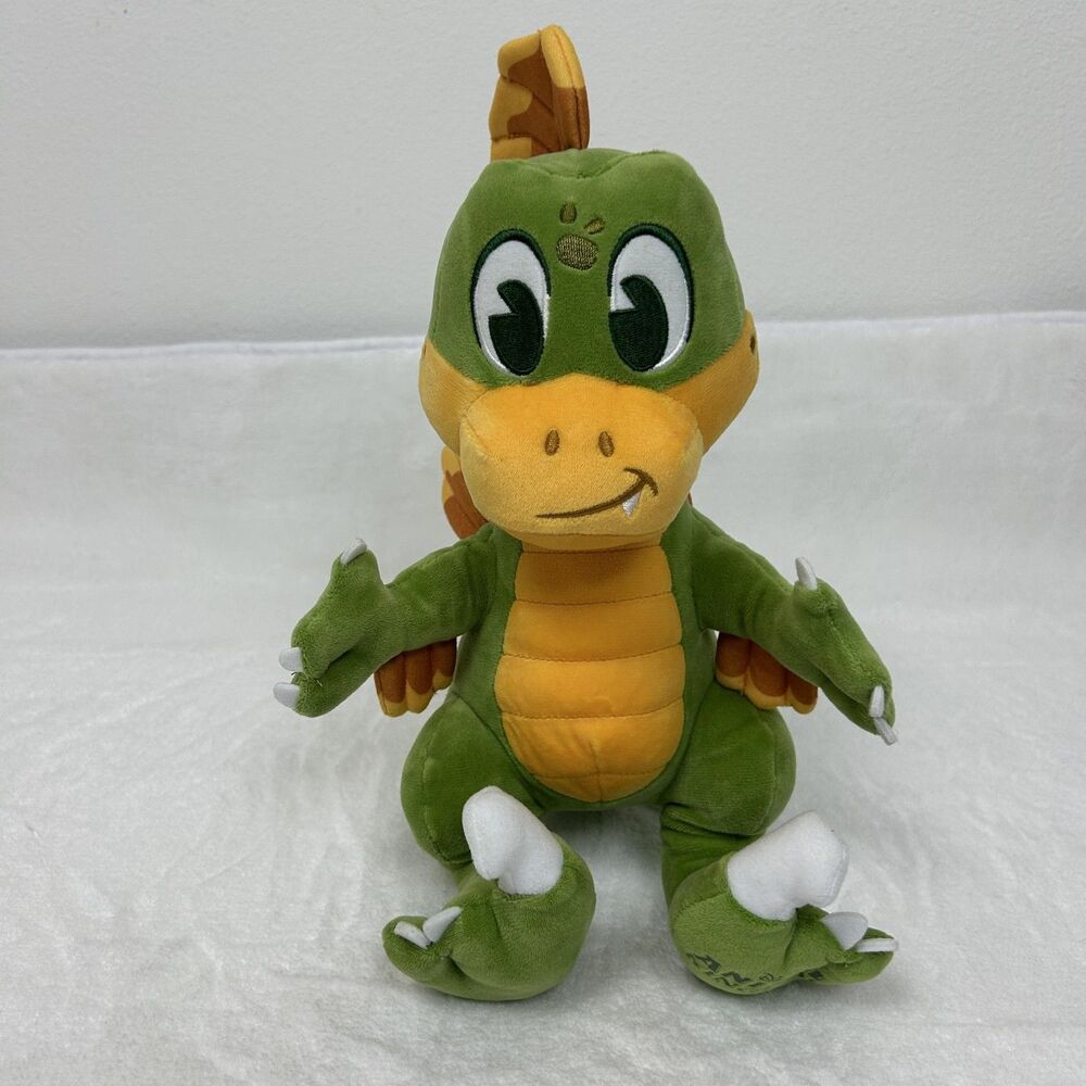 Disney Parks Animal Kingdom Green Dragon Dinosaur Plush Stuffed Animal Soft